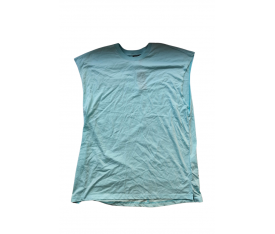 Breezy Açık Mavi Unisex Oversize Kolsuz T-shirt