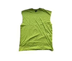 Breezy Açık Yeşil Unisex Oversize Kolsuz T-shirt