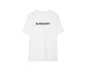 Burberry Logo Baskılı Pamuklu Beyaz Tişört