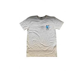 Louis Vuitton Mavi Logo İşlemeli Beyaz Basic Tişört