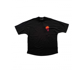 Palm Angels Siyah Palmiye Ağacı Logolu Tişört